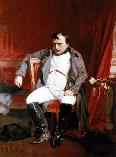 Paul Delaroche Napoleon Bonaparte abdicated in Fontainebleau oil painting image